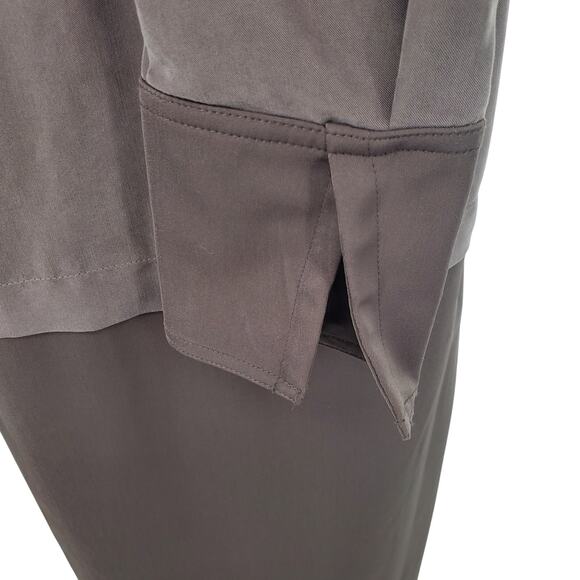 Prologue Womens XS‎ Gray Collard Button Up Long Sleeve Dress New No Tags - Picture 5 of 8